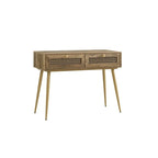 Console d'entrée en bois à 2 tiroirs de 41,9 cm