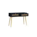 Console d'entrée en bois à 2 tiroirs de 41,9 cm