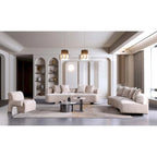 Ensemble de canapés Manhattan Comfort 3 pièces Modern Verandah en chenille multicolore