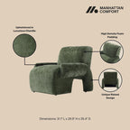 Ensemble de canapés Manhattan Comfort 3 pièces Modern Verandah en chenille multicolore