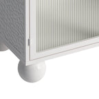 Meuble bas indépendant avec porte vitrée