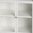 Meuble bas indépendant avec porte vitrée