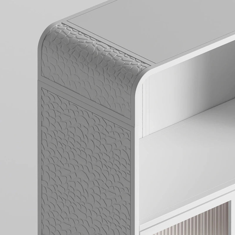 Meuble bas indépendant avec porte vitrée