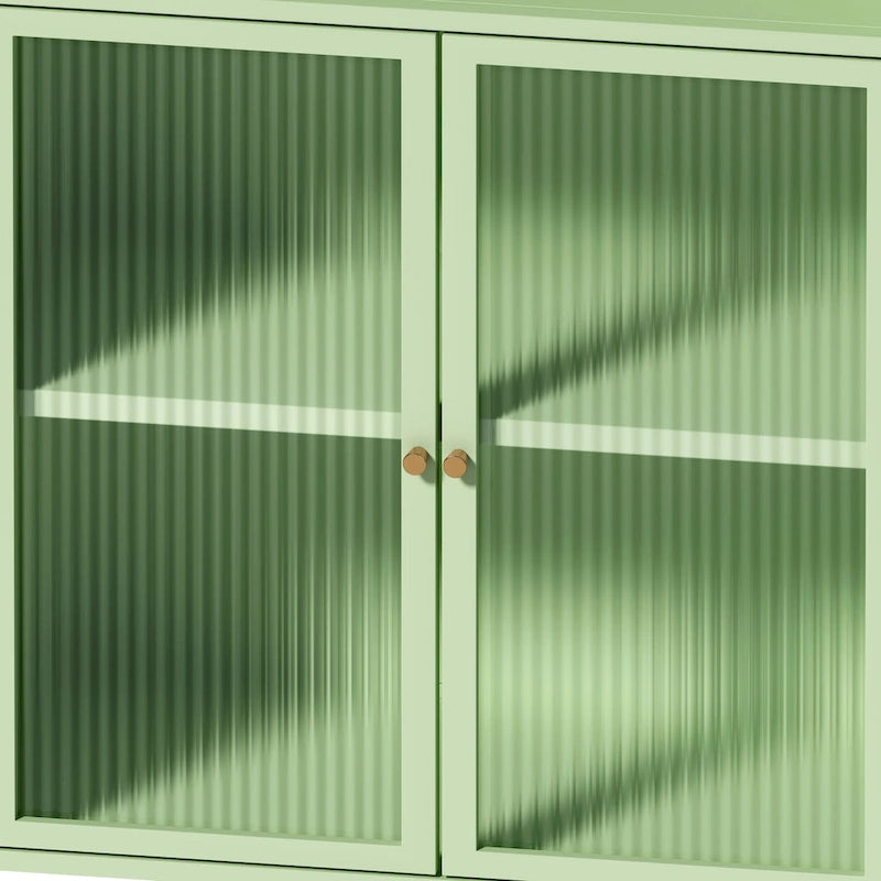 Meuble bas indépendant avec porte vitrée