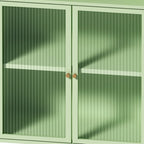 Meuble bas indépendant avec porte vitrée