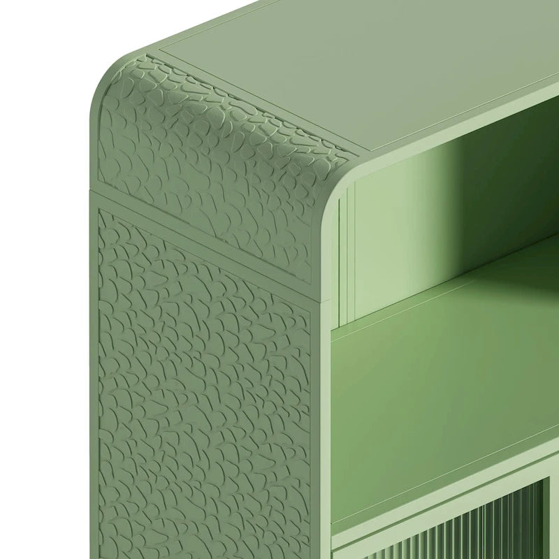 Meuble bas indépendant avec porte vitrée