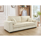 Roomfitters Large Sofa Bed with Storage, Modern 3 Seater Couch Furniture, Upholstered Back Sofa for Small Spaces