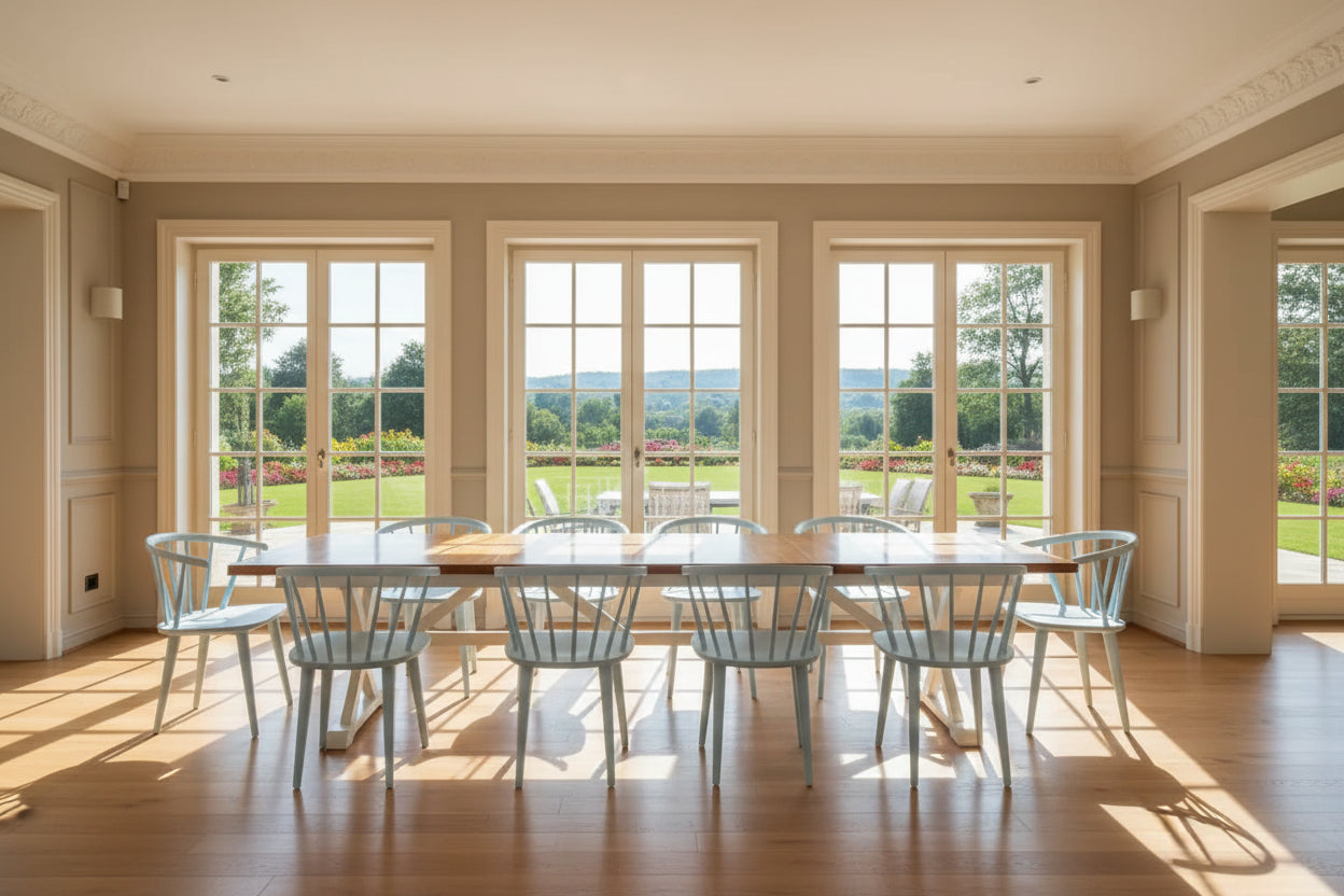 SAFAVIEH Home Blanchard 18-inch Curved Spindle Side Chair [SET of 2] - 21W x 21D x 30H