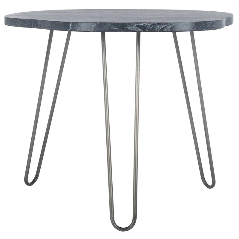 Table de salle à manger SAFAVIEH Lozka, plateau en bois gris/blanc délavé - 39,4 x 35,4 x 29,9 pouces (L x P x H)