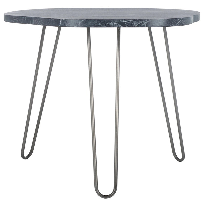 Table de salle à manger SAFAVIEH Lozka, plateau en bois gris/blanc délavé - 39,4 x 35,4 x 29,9 pouces (L x P x H)