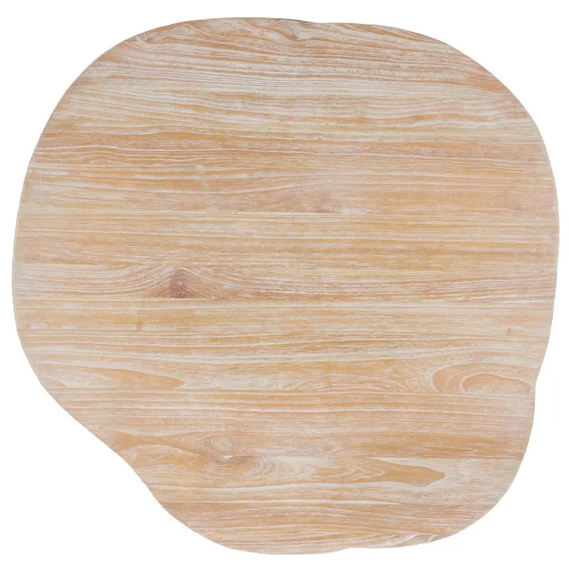 Table de salle à manger SAFAVIEH Lozka, plateau en bois gris/blanc délavé - 39,4 x 35,4 x 29,9 pouces (L x P x H)