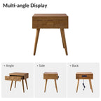 Ensemble de 2 tables d'appoint Julian style moderne du milieu du siècle avec station de recharge par HULALA HOME