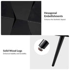 Ensemble de 2 tables d'appoint Julian style moderne du milieu du siècle avec station de recharge par HULALA HOME