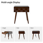 Ensemble de 2 tables d'appoint Julian style moderne du milieu du siècle avec station de recharge par HULALA HOME